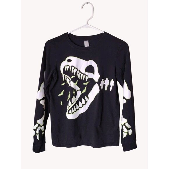 Chapter Young Shirt 10 Dinosaur Glow In Dark Long Sleeve - Picture 1 of 13